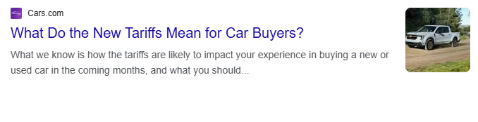 Trump Tariffs - Cars.com