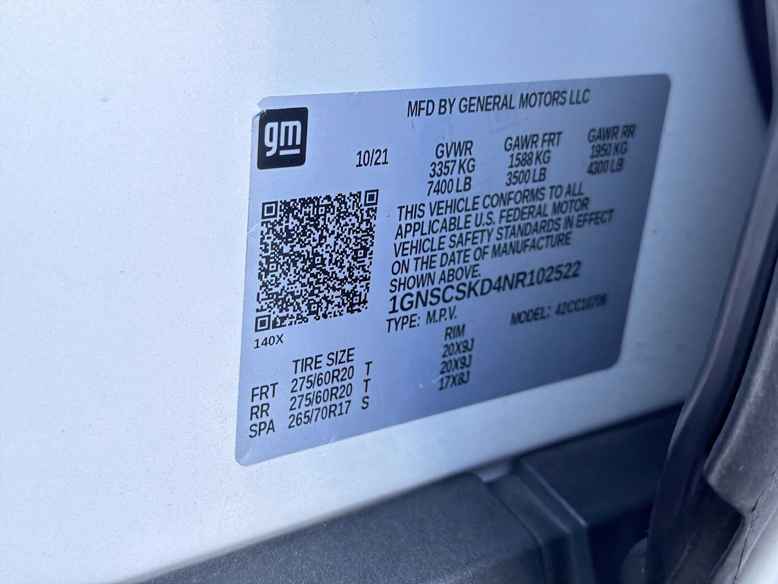 2022 Chevrolet Tahoe Premier