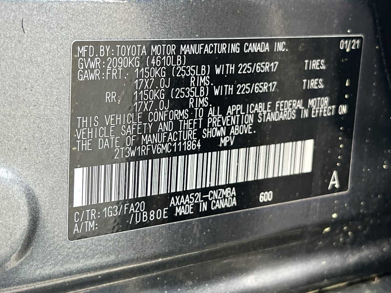 2021 Toyota RAV4 XLE